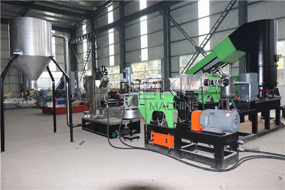 PE Film LDPE Plastic Granulating Line Bag Recycling Machine 400kg H